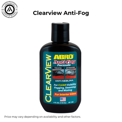 ABRO Clearview Anti-Fog – Crystal Clear Vision in Any Weather! 118ml