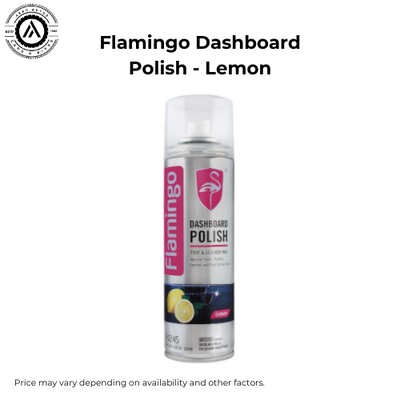 Flamingo Dashboard Polish – Lemon Scent, 220ml for a Fresh and Glossy Finish!