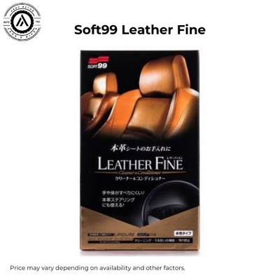 Soft99 Leather Fine Cleaner & Conditioner Cream – 100ml for Luxurious Care!